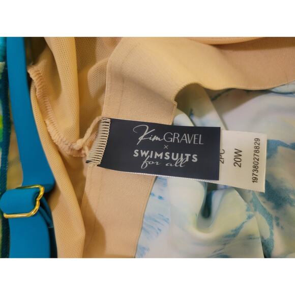 Kim Gravel Size 20 Paradise Preppy Blouson Tankini & Skirted Bottom A629536 NWOT - Picture 10 of 16